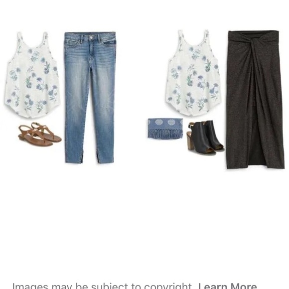 Chaser x Revolve Tank Top Slub Jersey Deep Ruffle V Back cottagecore floral 90s - Picture 5 of 10